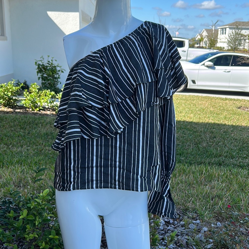 SCRIPTED SHIRT TOP BLOUSE SIZE XS MSRP $195.00 NWT